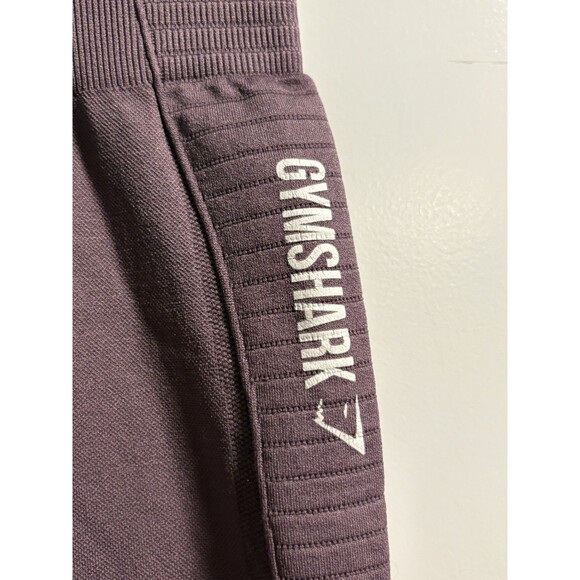 Gymshark Vital Seamless Leggings Womens Purple 11 5/8" Waist Ribbed Ventholes - Picture 2 of 4